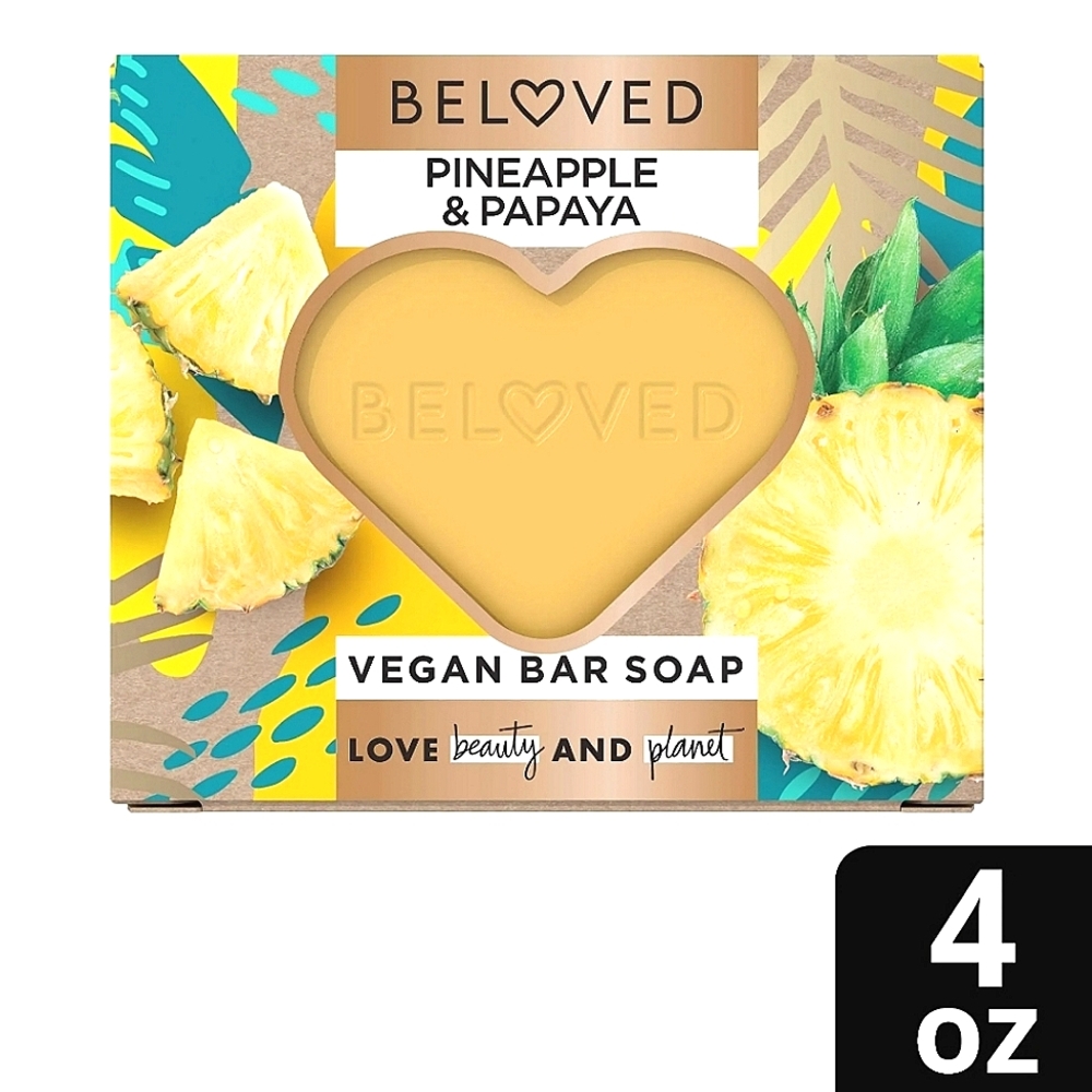 Beloved vegan bar soap papaya pineapple 🧼